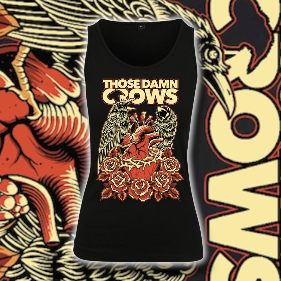 NEW Valentine Preorder. Women’s Heart & Roses Crow Vest.